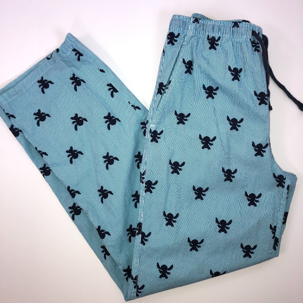 Disney Parks Lounge Pants Pajamas ~ Stitch! Size S